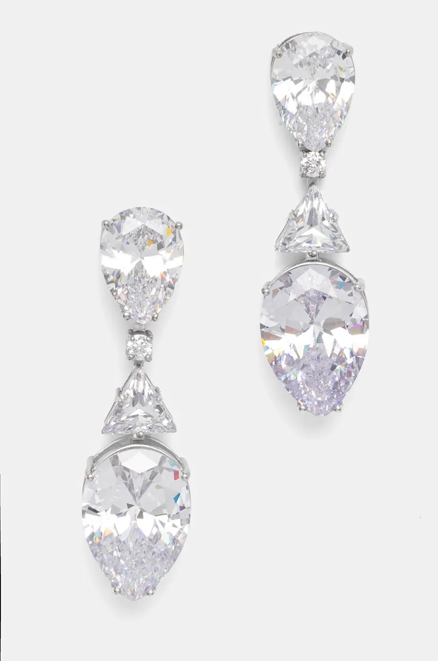 

Обици Guess JUBE04 402JW, Сребърен