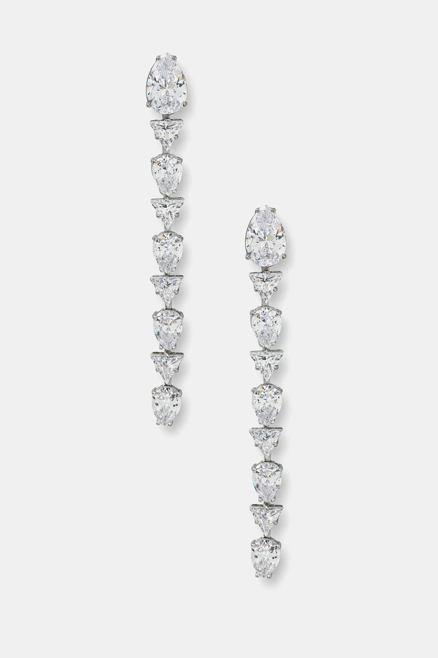 

Обици Guess JUBE04 407JW, Сребърен