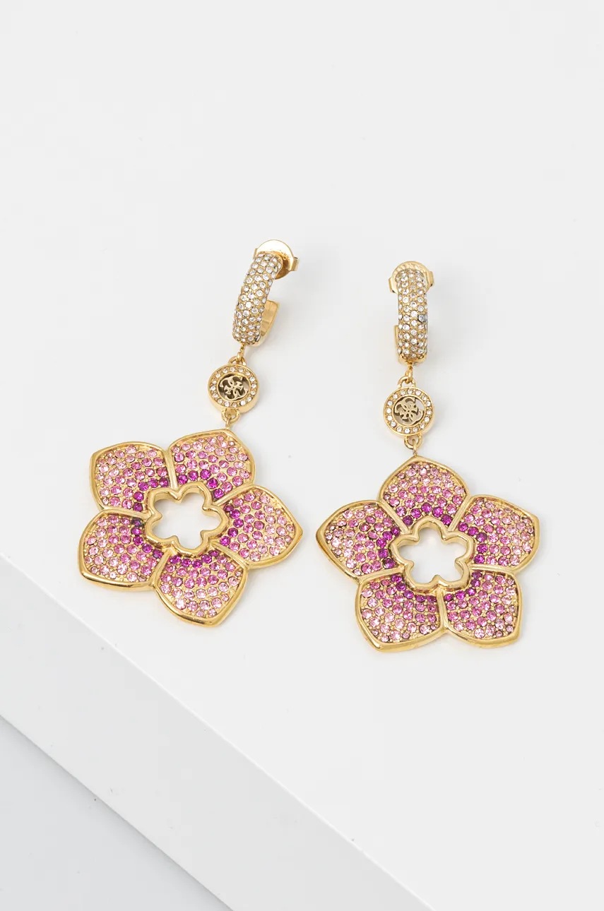 

Обици Guess JUBE04 461JW, Розов