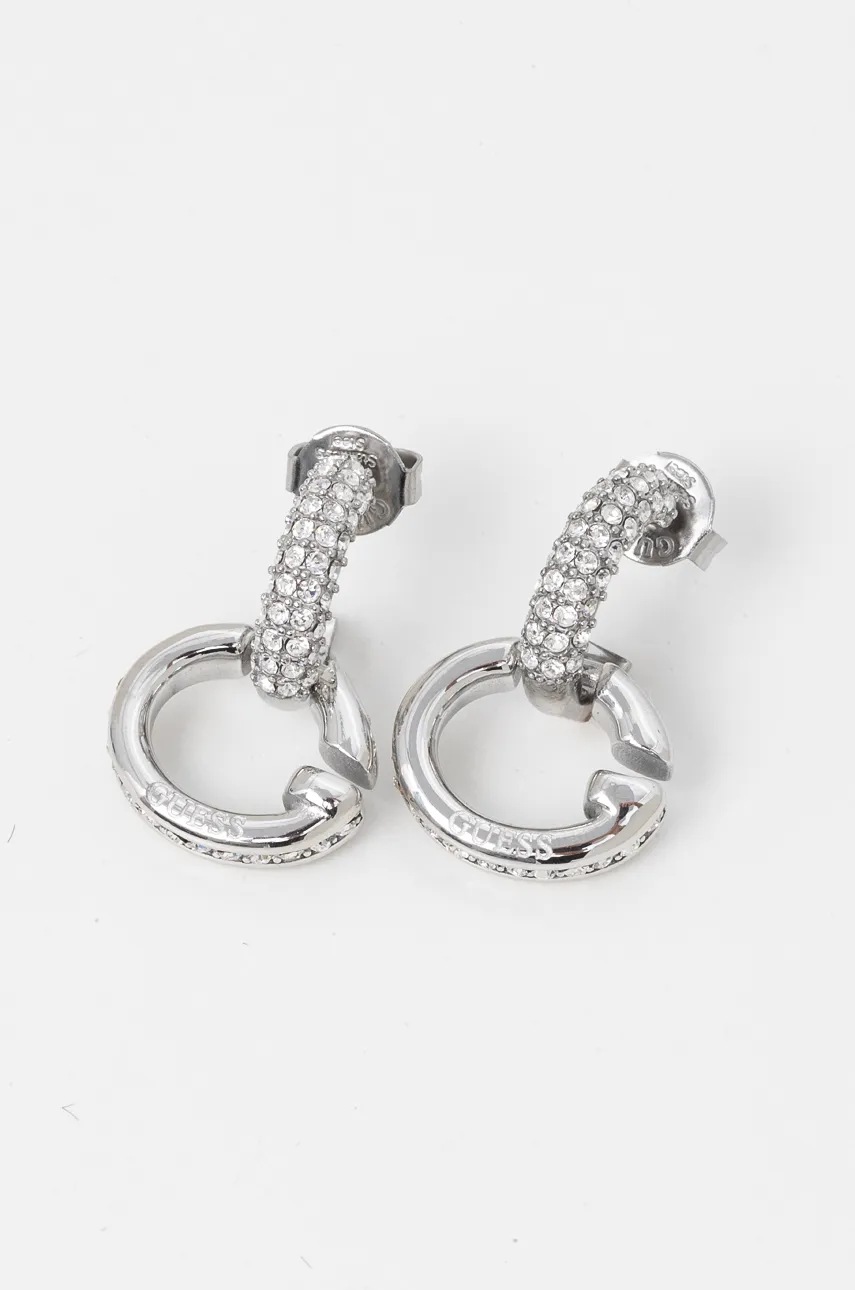 

Обици Guess JUBE04 521JW, Сребърен