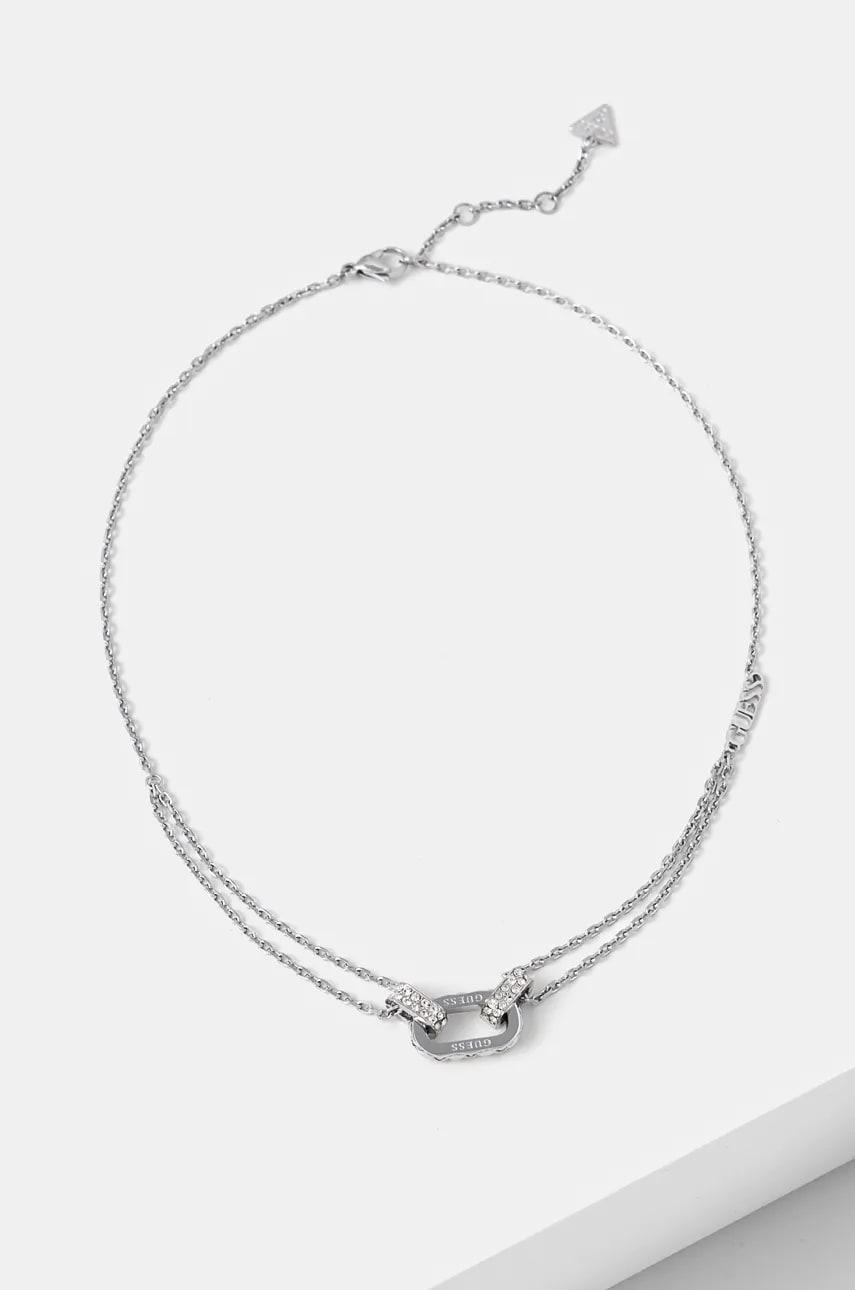 

Колие Guess JUBN04 580JW, Сребърен