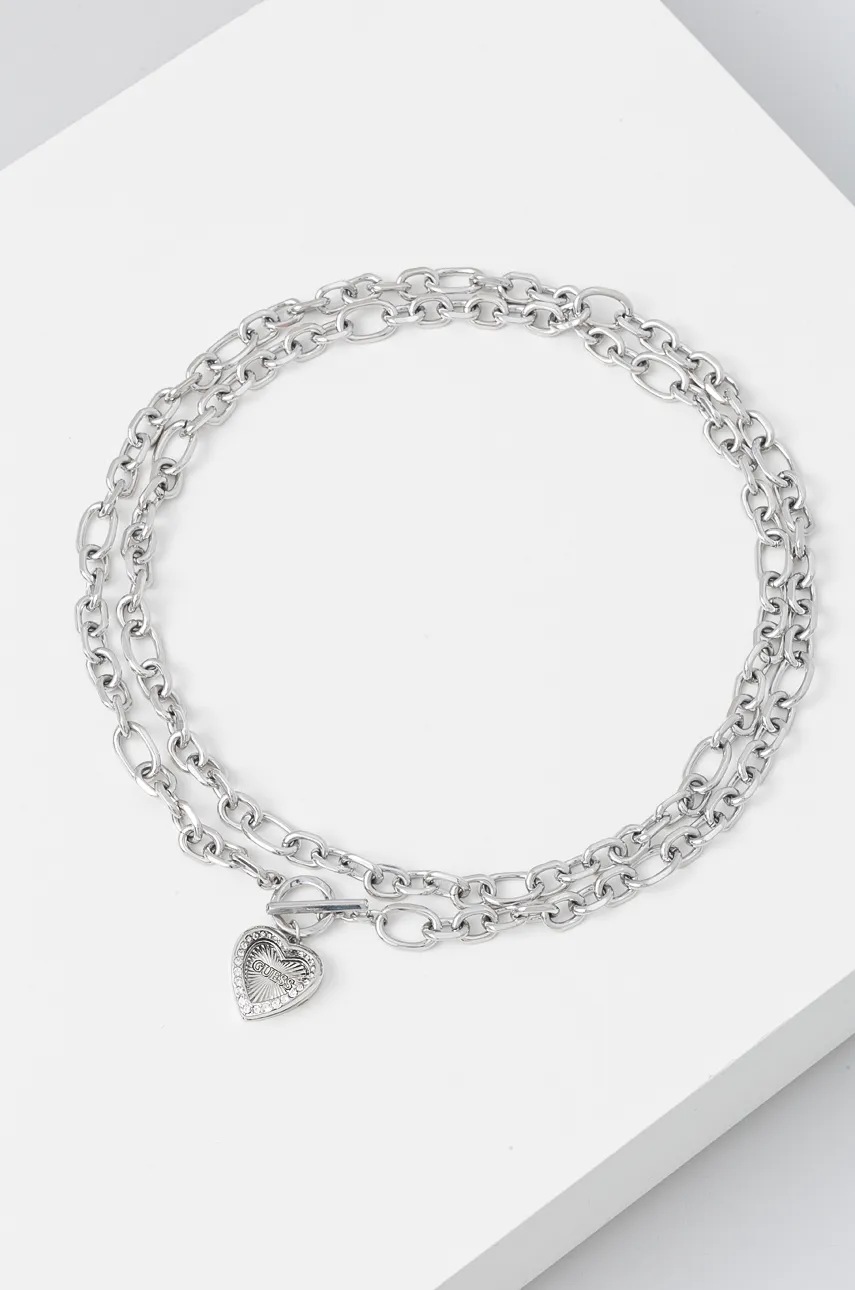 

Колие Guess JUBN04 598JW, Сребърен