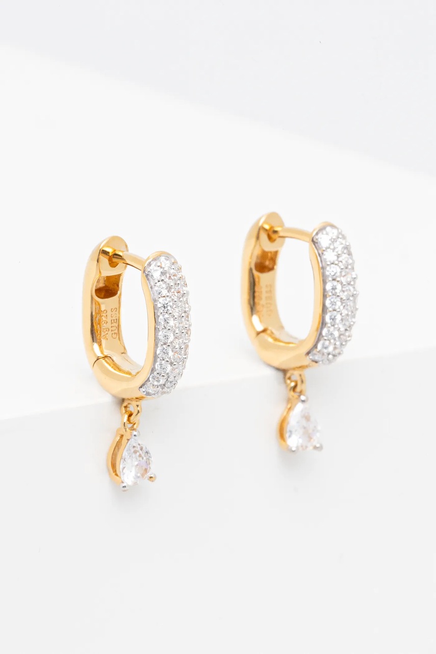 

Сребърни обици Guess JSBE04 506JW, Злато