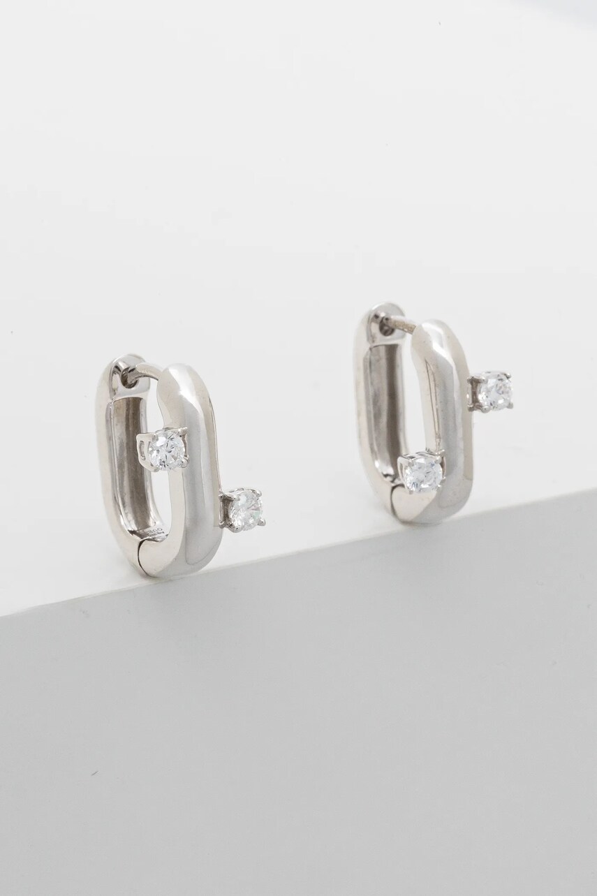 Levně Stříbrné náušnice Guess JSBE04 528JW