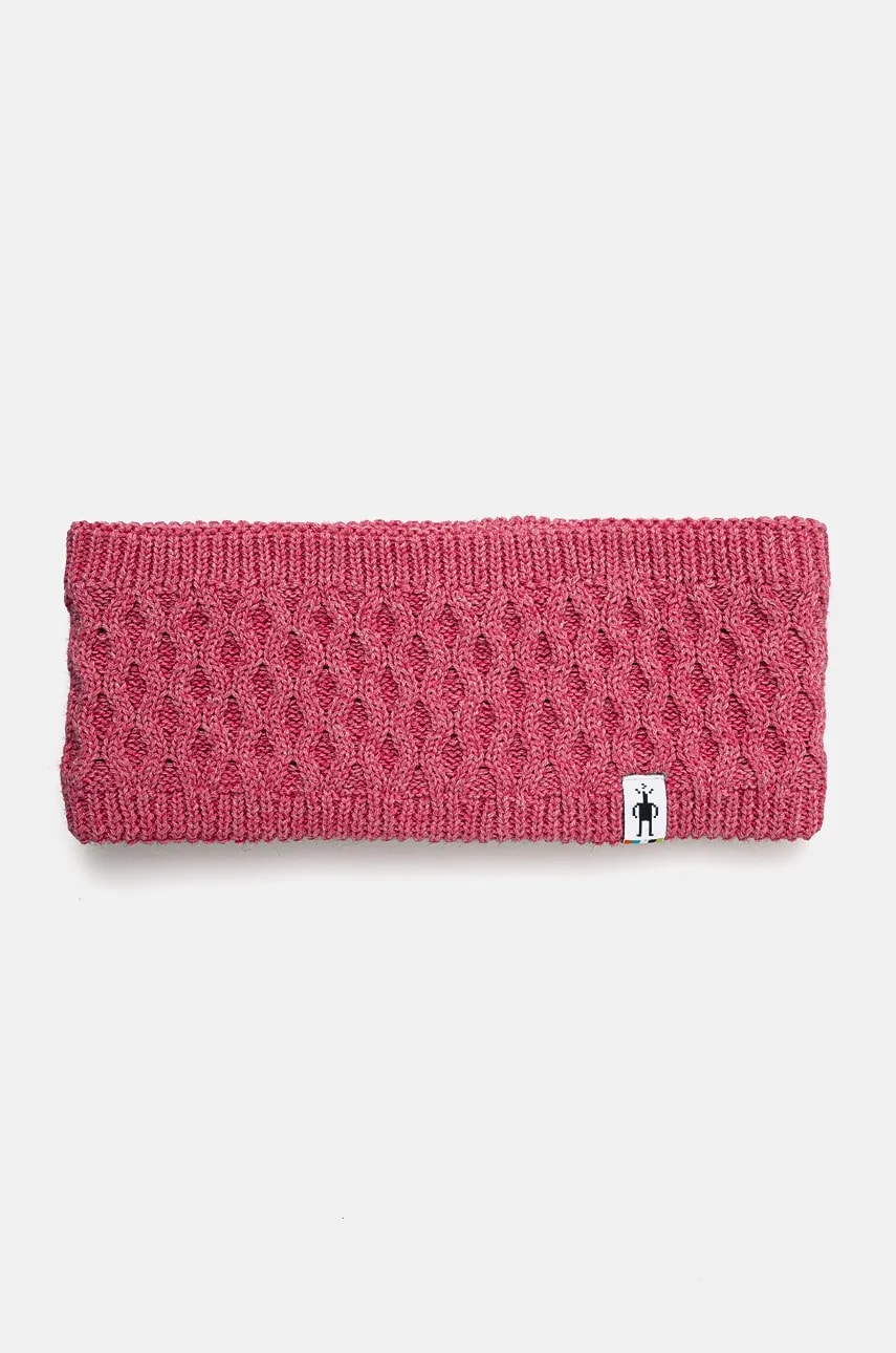 Smartwool bentita pentru cap culoarea roz, SW002615 Smartwool bentita pentru cap culoarea roz, SW002615