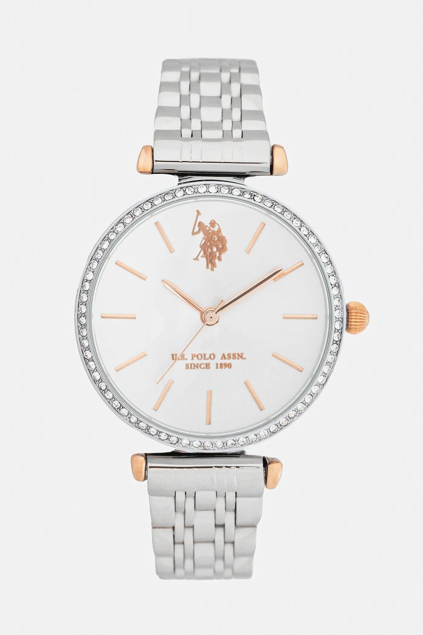 U.S. Polo Assn. ceas ELEONOR femei, culoarea argintiu, USP8165ST