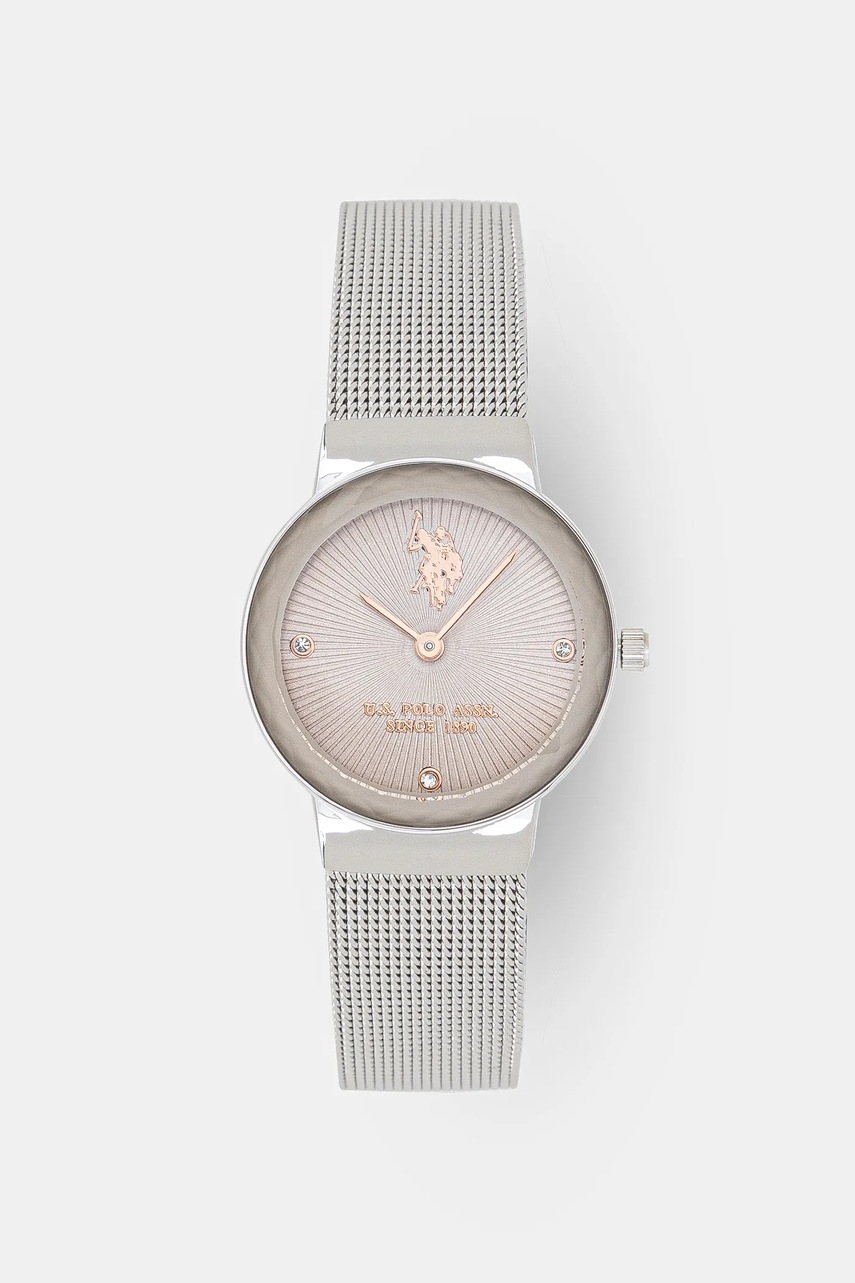 

Часовник U.S. Polo Assn. ANGELIQUE дамски в сребристо USP8258ST, Сребърен