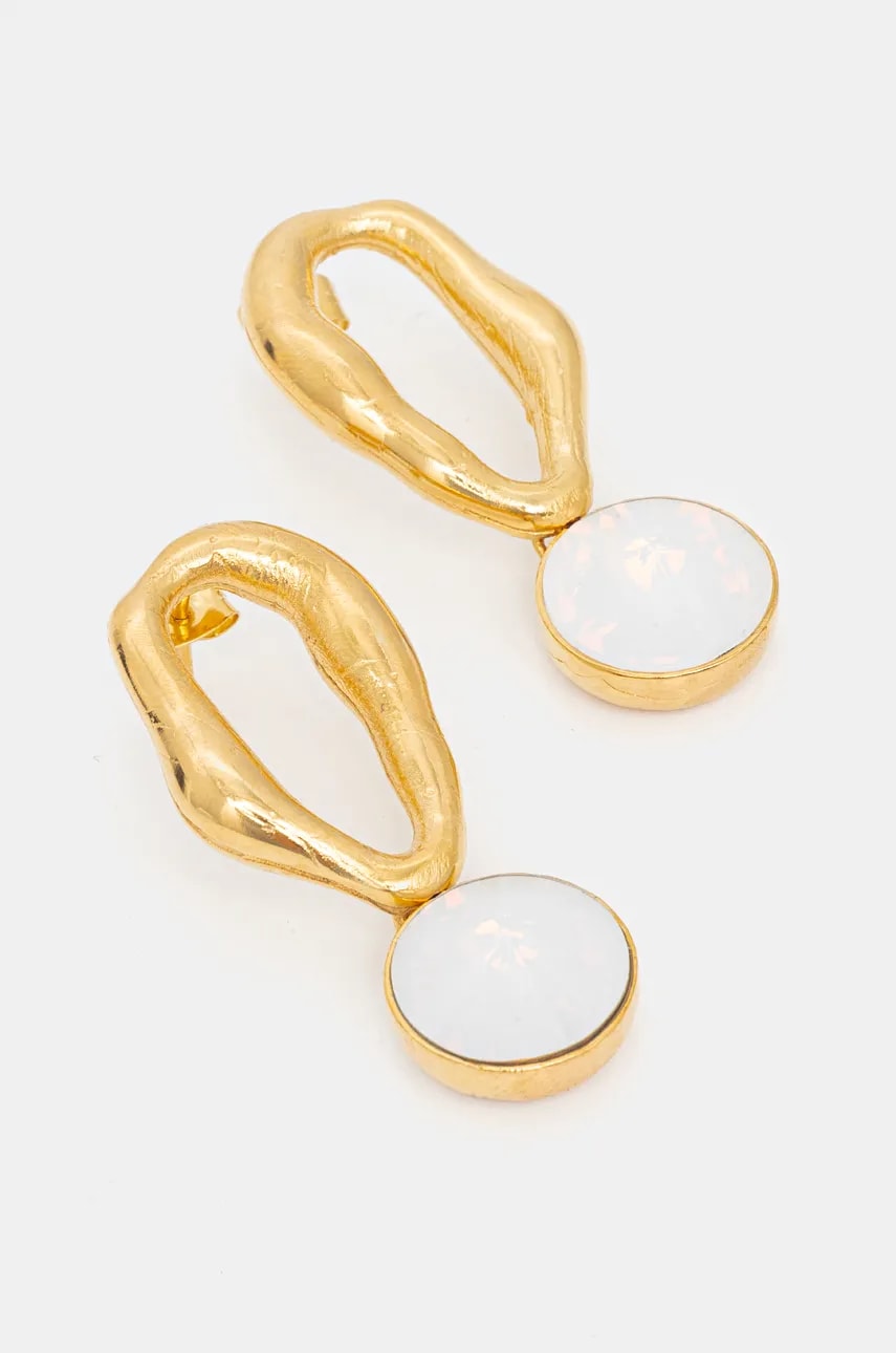 Forte Forte cercei placați cu aur 12967_my jewel Forte Forte cercei placați cu aur 12967_my jewel