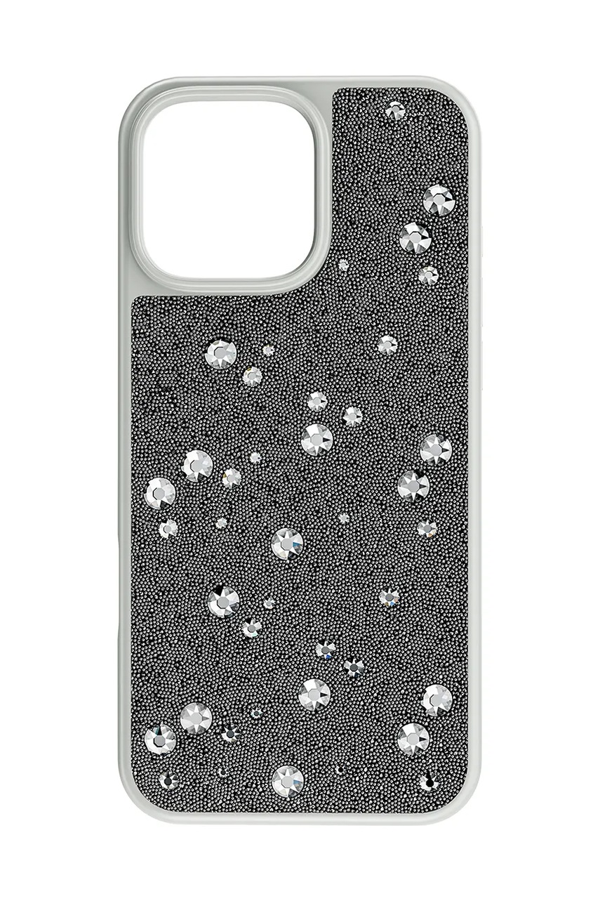 Swarovski carcasă pentru telefon HIGH 16 PRO MAX culoarea gri, 5698784