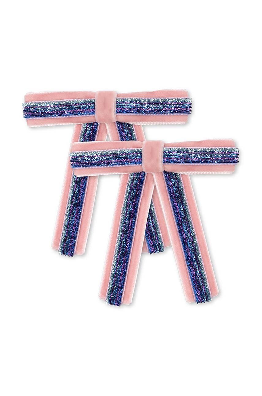 Детские заколки для волос Konges Sløjd 2 PACK LONG VELVET BOW HAIR CLIPS 2 шт KS101786