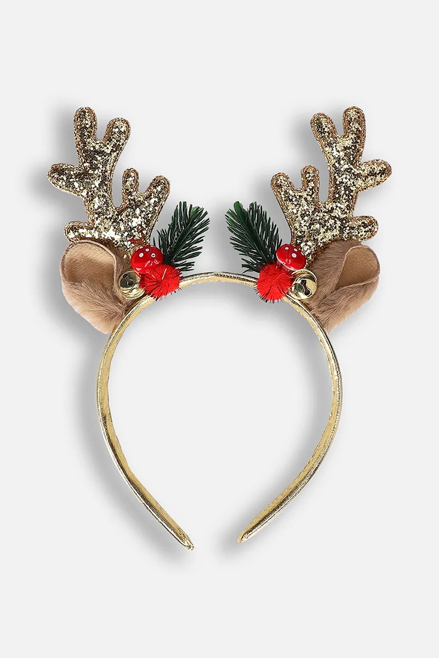 

Детска лента за глава Coccodrillo MERRY XMAS, Злато