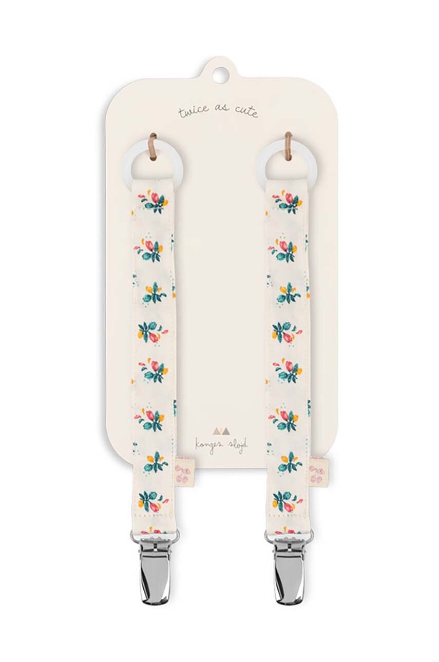 Підвіска для пустушки Konges Sløjd 2 PACK PACIFIER STRAP 2-pack KS101362