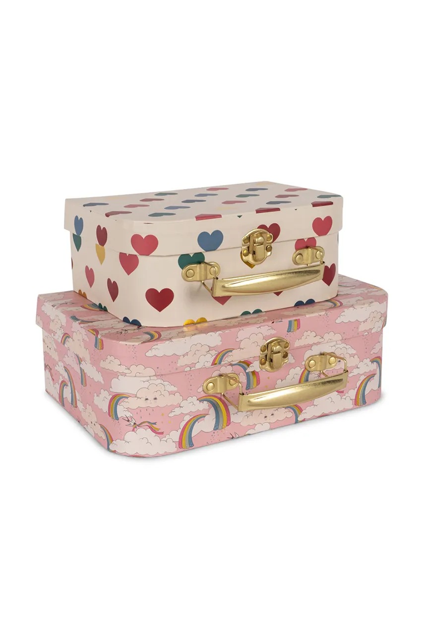 

Детски куфар Konges Sløjd 2 PACK SUITCASE FSC (2 броя) KS101367, Бежов