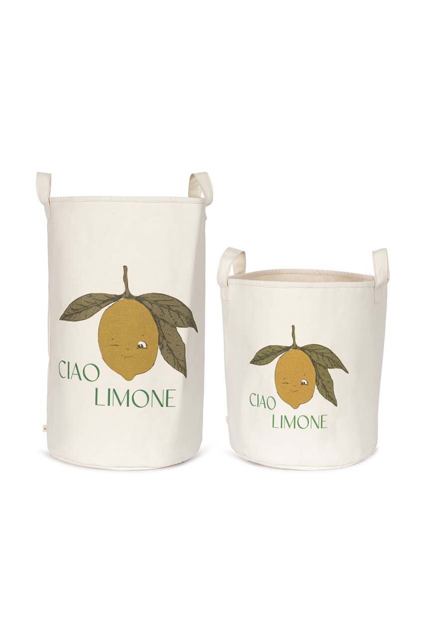 

Кош за съхранение Konges Sløjd TOY STORAGE BAGS (2 броя) KS101435, Бежов