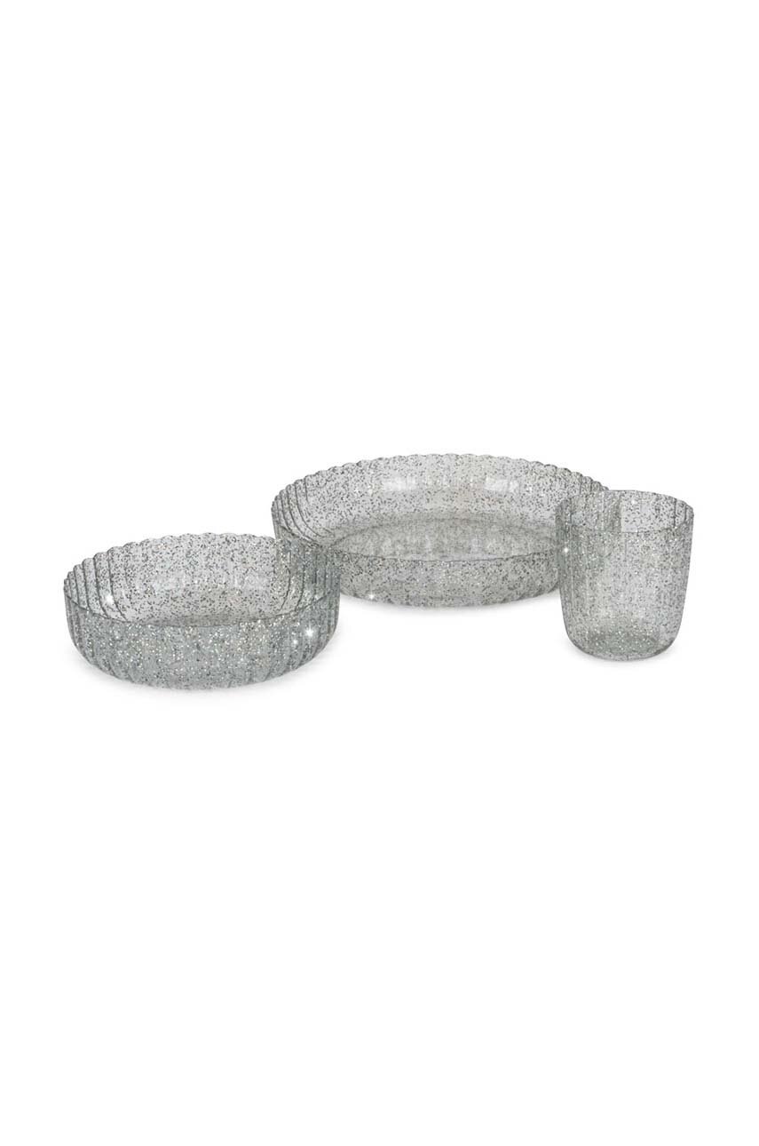

Детски сервиз за хранене Konges Sløjd DINNER SET GLITTER KS101469, Син