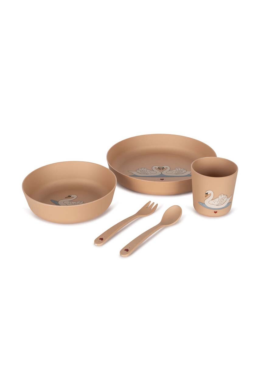 

Детски сервиз за хранене Konges Sløjd PLA DINNER SET KS101645, Бежов