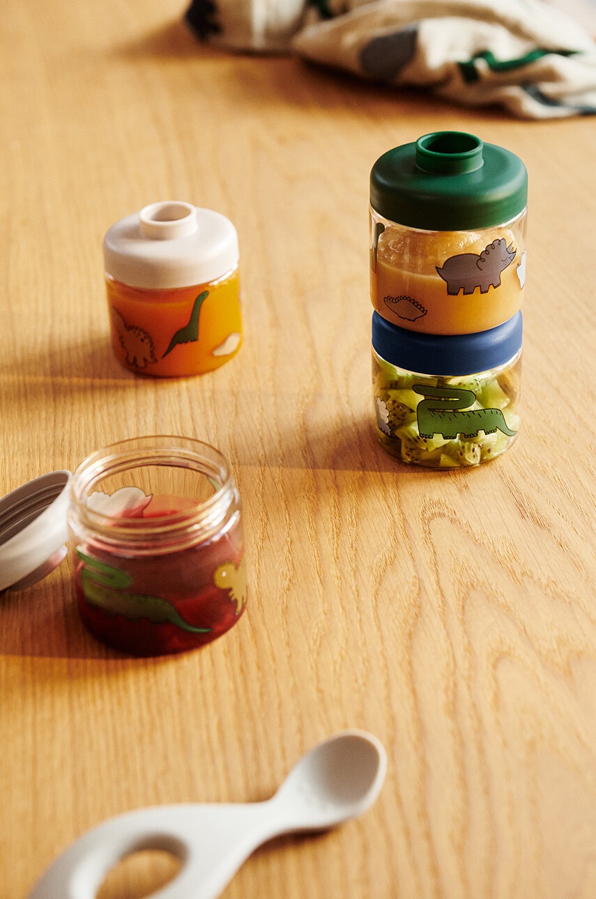 

Кутия за съхранение Liewood Dominique Baby Food Boxes (4 броя) LW19267, Сив