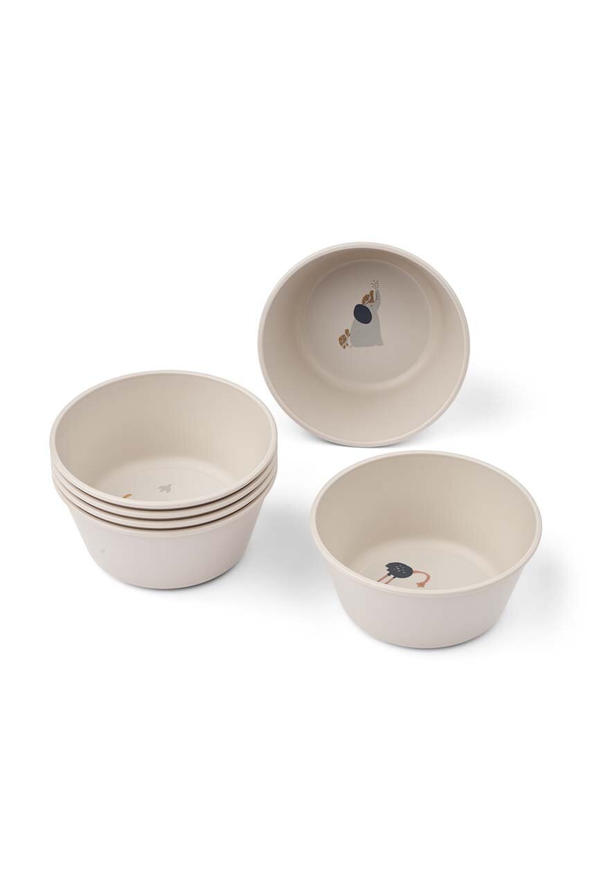 

Комплект купички Liewood Cees Bowl 6-Pack (6 броя) LW19570, Бял