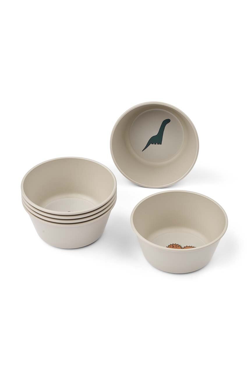 

Комплект купички Liewood Cees Bowl 6-Pack (6 броя) LW19570, Сив