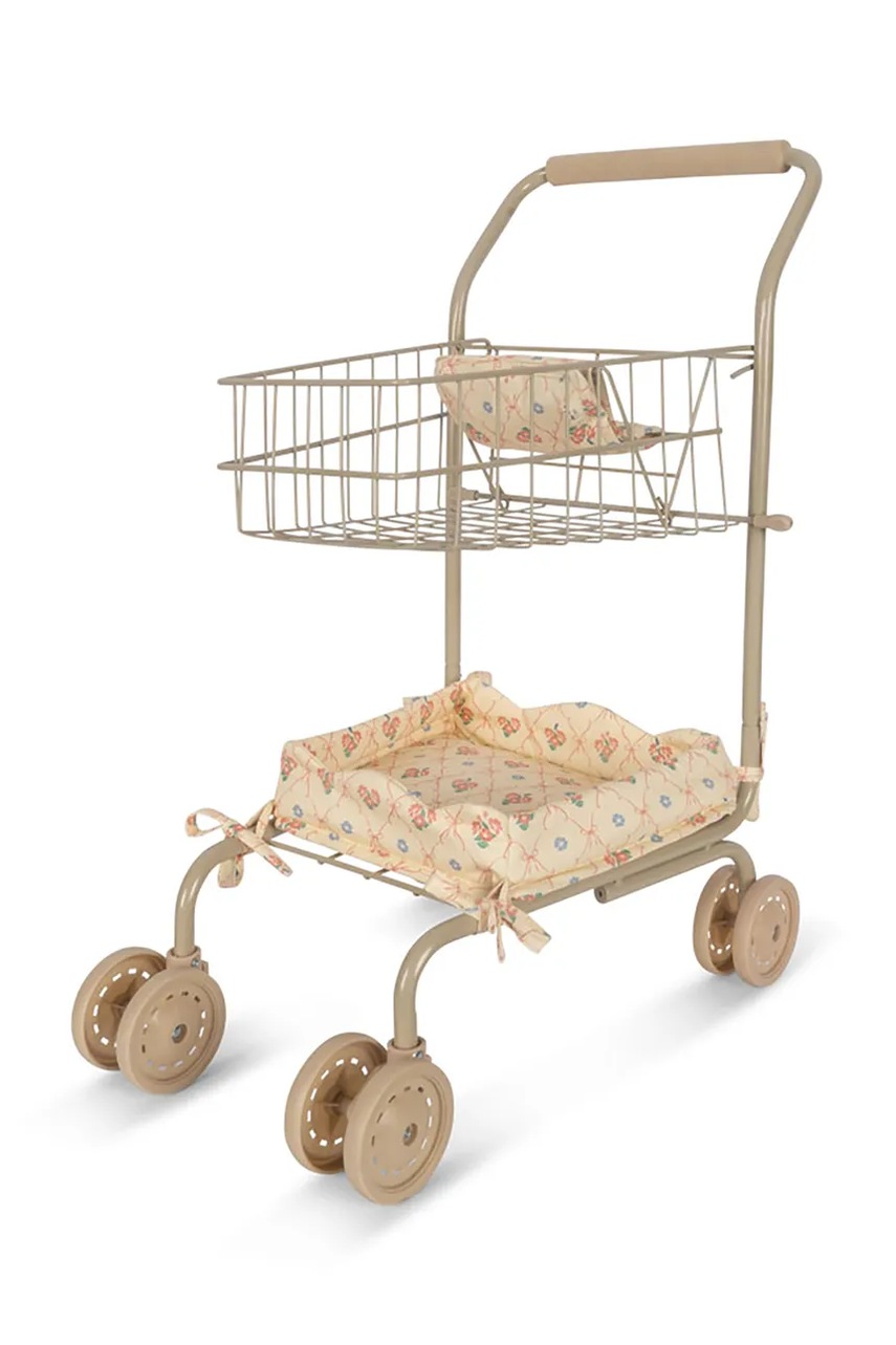 

Количка за кукли Konges Sløjd KIDS SHOPPING CART KS102012, Бежов