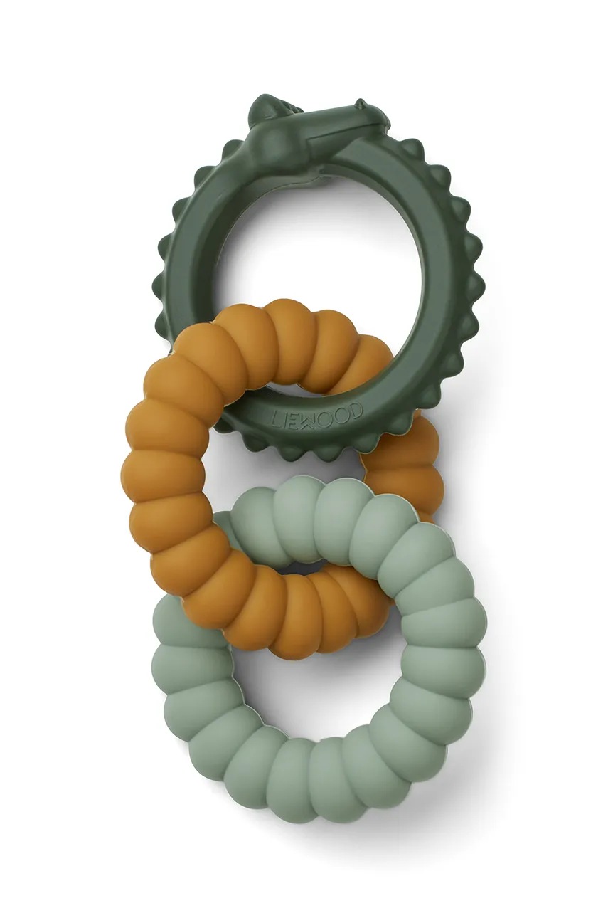 

Бебешка гризалка Liewood Gilbert teether LW14431, Зелен