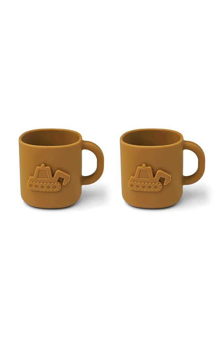 

Детска чаша Liewood Chaves vehicles cup 2-Pack (2 броя) LW18379, Жълт
