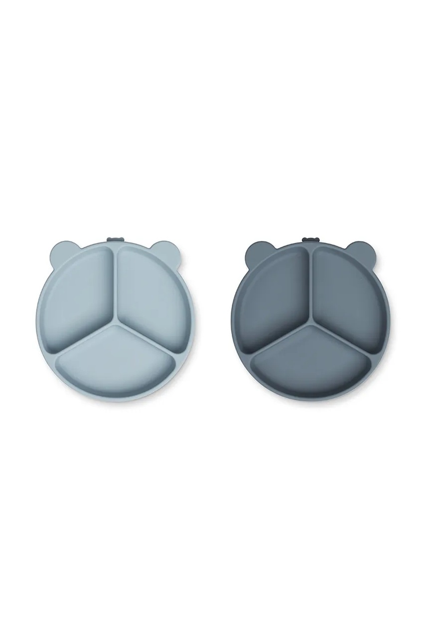Sada talířů Liewood Stacy Divider Suction Plate 2-pack (obrázek 3)