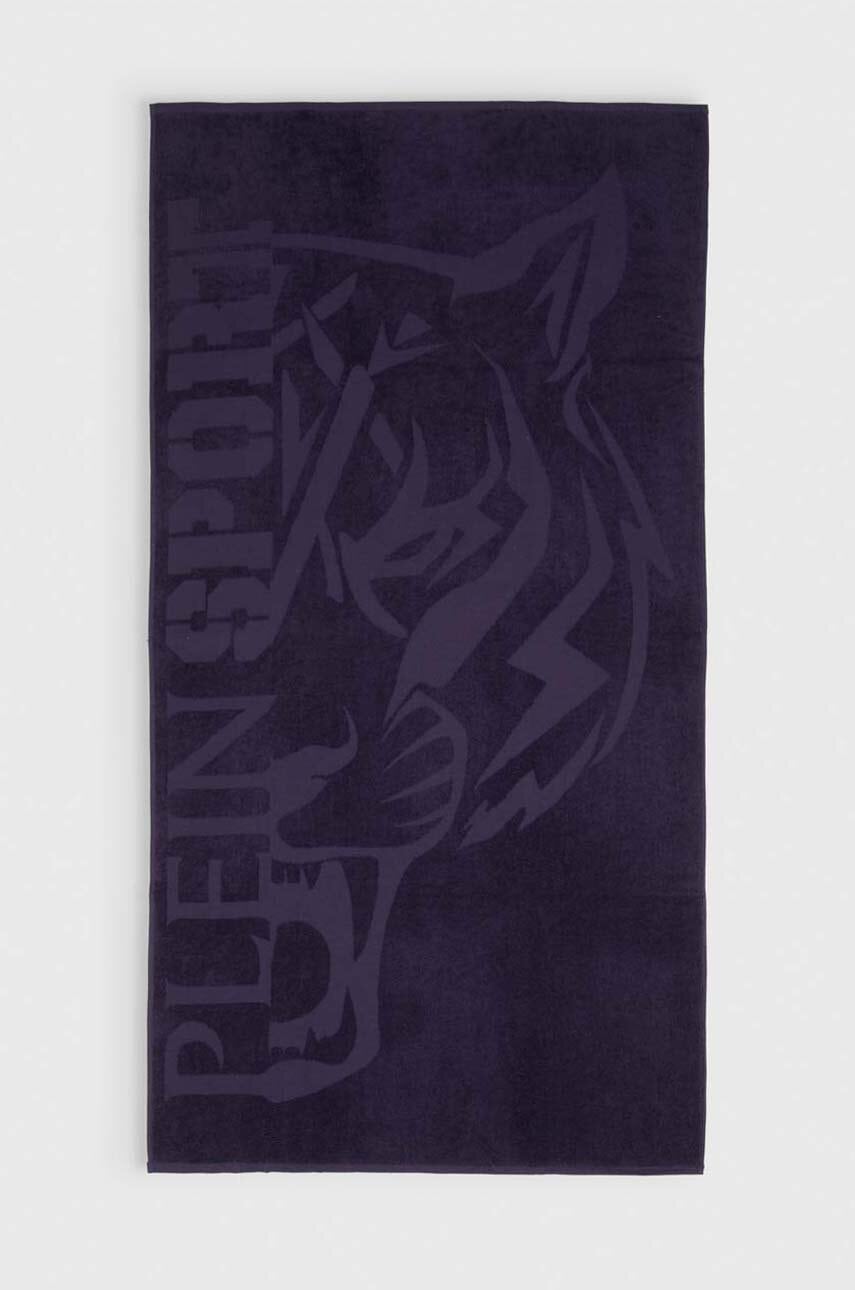 PLEIN SPORT prosop din bumbac 92 x 170 cm culoarea albastru marin, PS24TW02