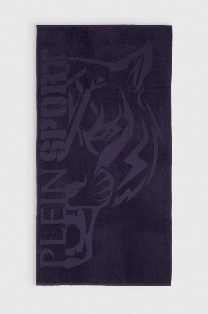 PLEIN SPORT prosop din bumbac 92 x 170 cm culoarea albastru marin, PS24TW02