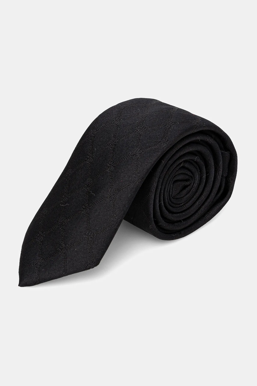 

Копринена вратовръзка HUGO в черно 50528076, Черен