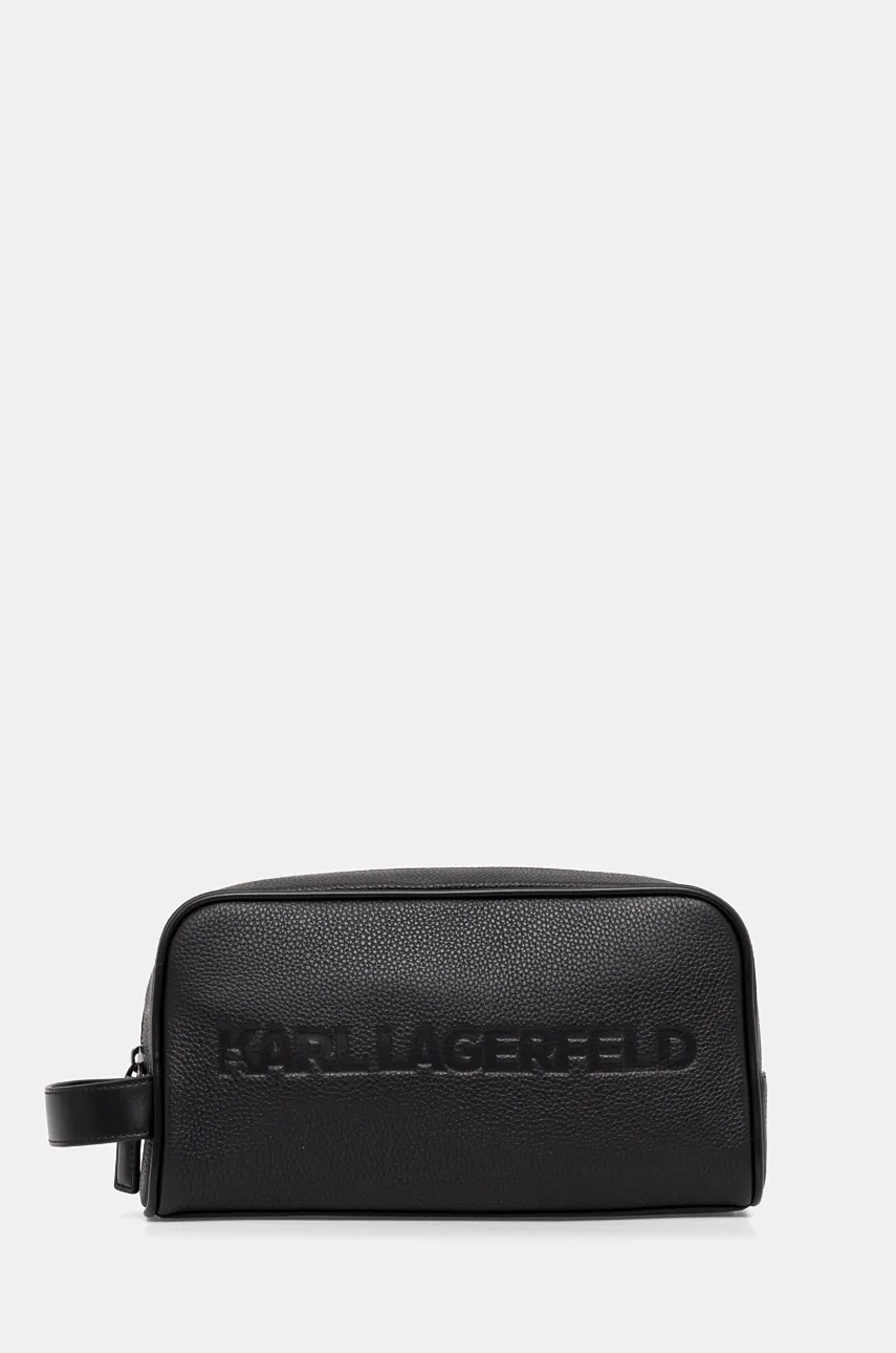 Karl Lagerfeld portfard K/ESSENTIAL culoarea negru, 246M3212