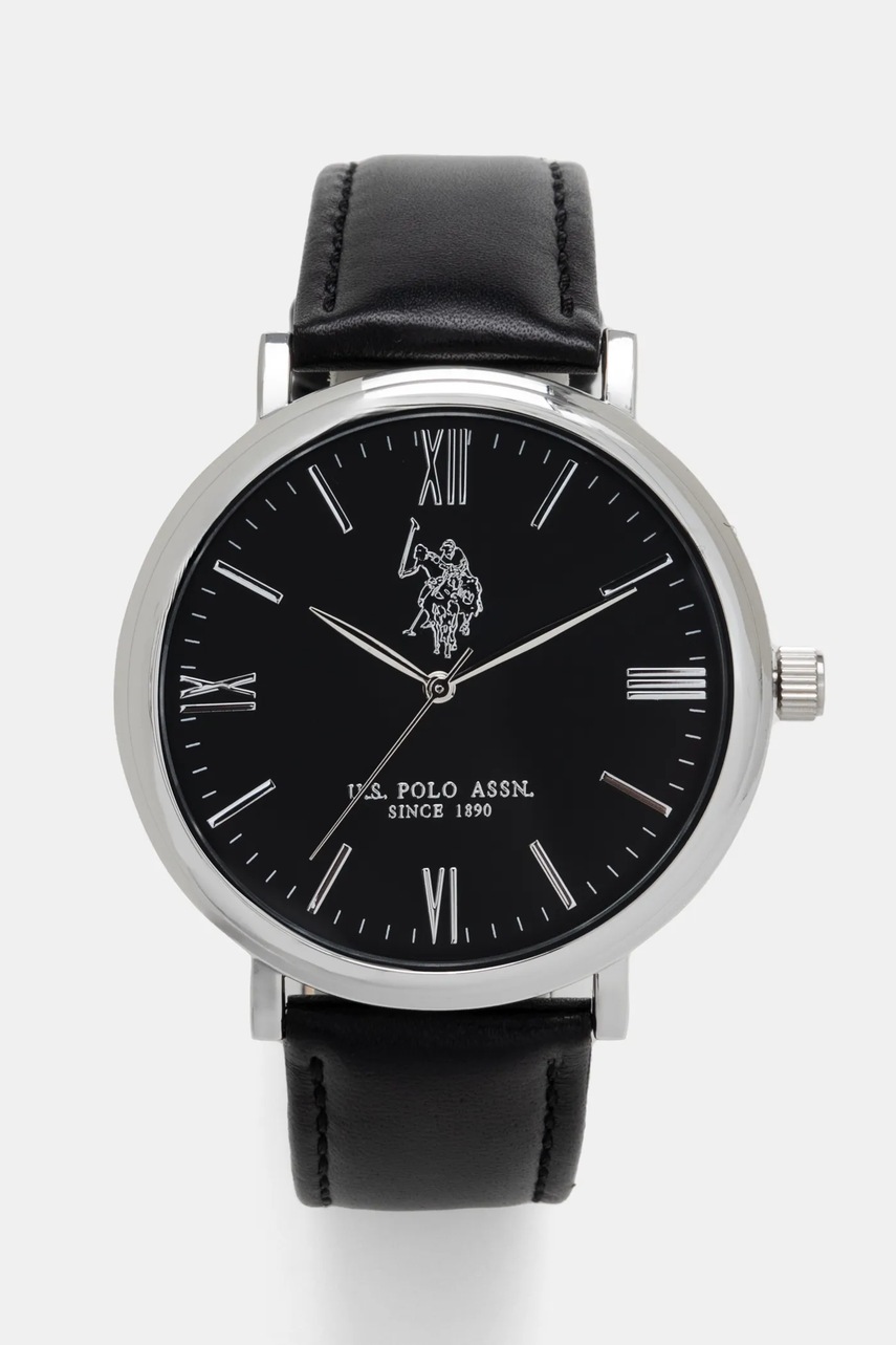 

Часовник U.S. Polo Assn. EZRA мъжки в сребристо USP4810BK, Сребърен