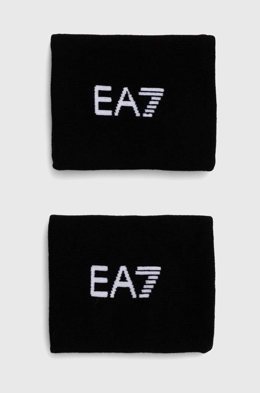 Levně Pásek na zápěstí EA7 Emporio Armani černá barva, CC999.245021
