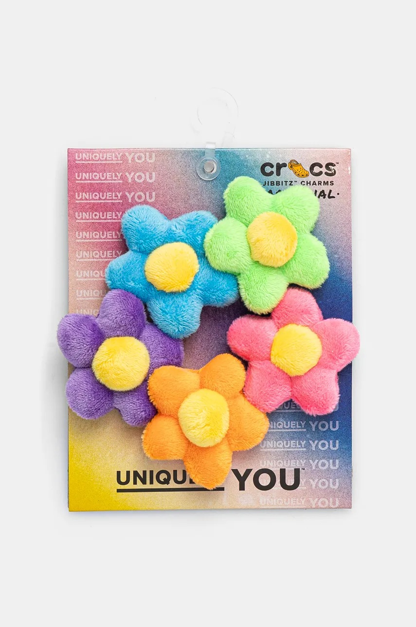 

Значки за обувки Crocs Plush Flower Power (5 броя) 10013262, Многоцветен