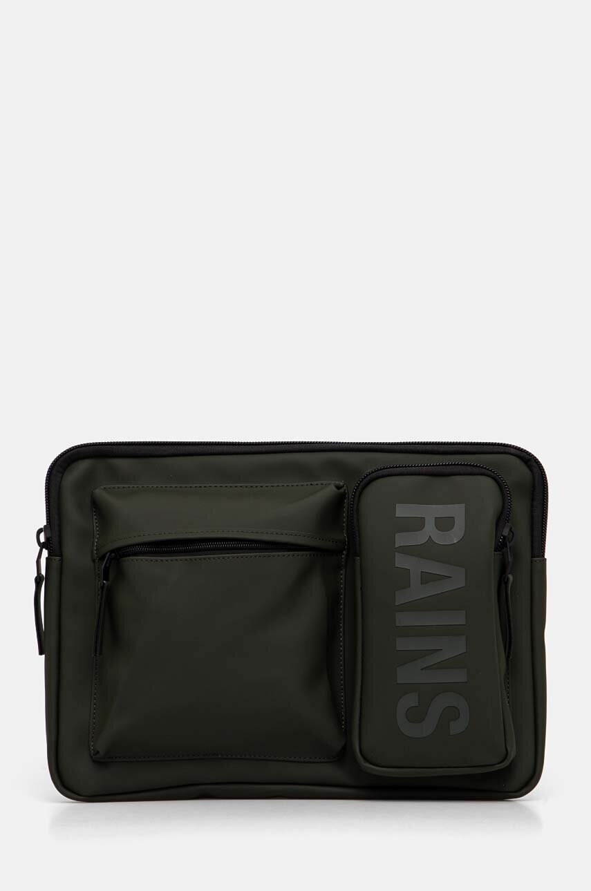 Rains husa laptop Texel Laptop Case 15"/16" W1 culoarea verde, 16670-03