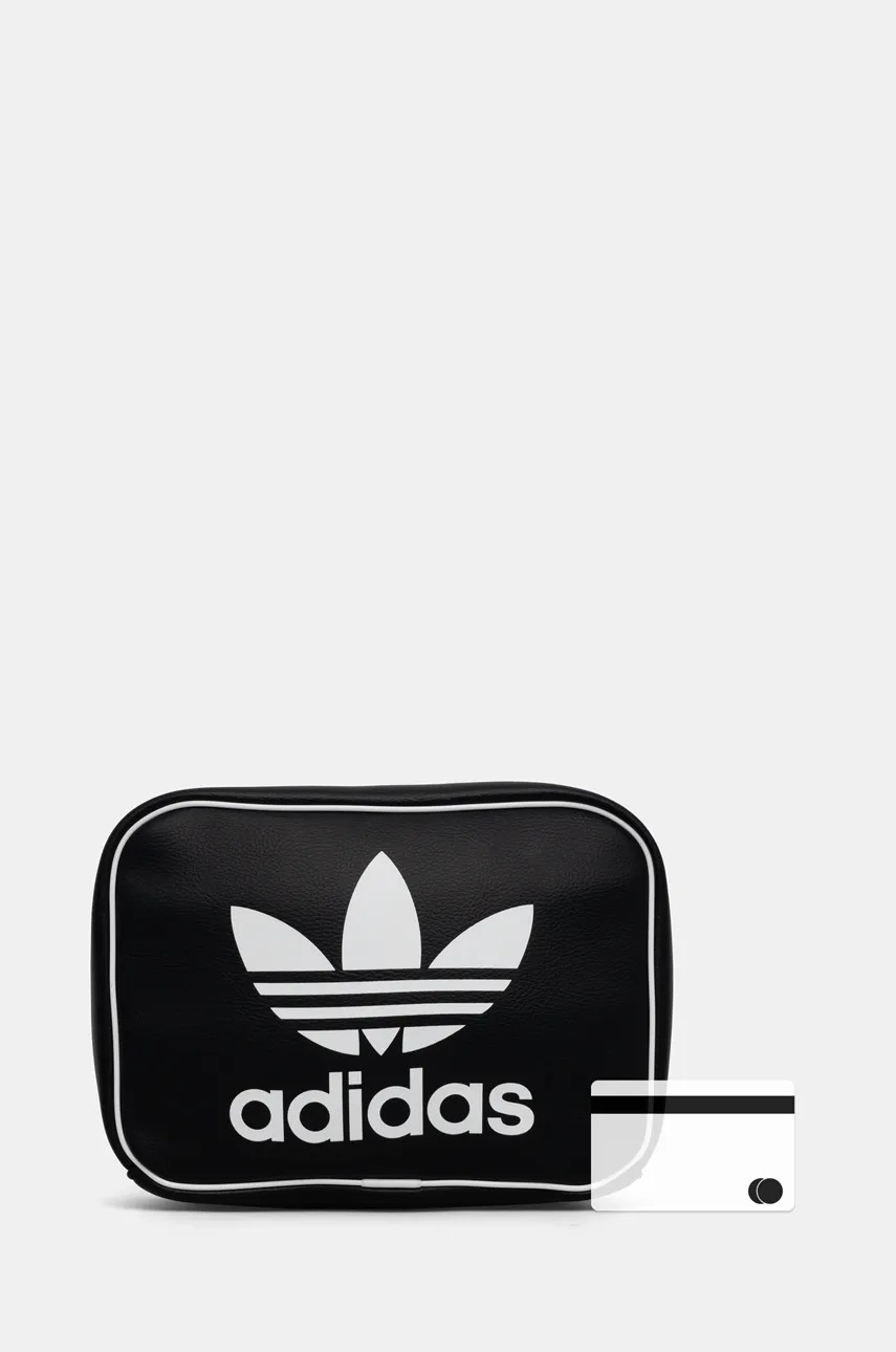 Νεσεσέρ καλλυντικών adidas Originals χρώμα: μαύρο, IZ1759 φωτογραφία