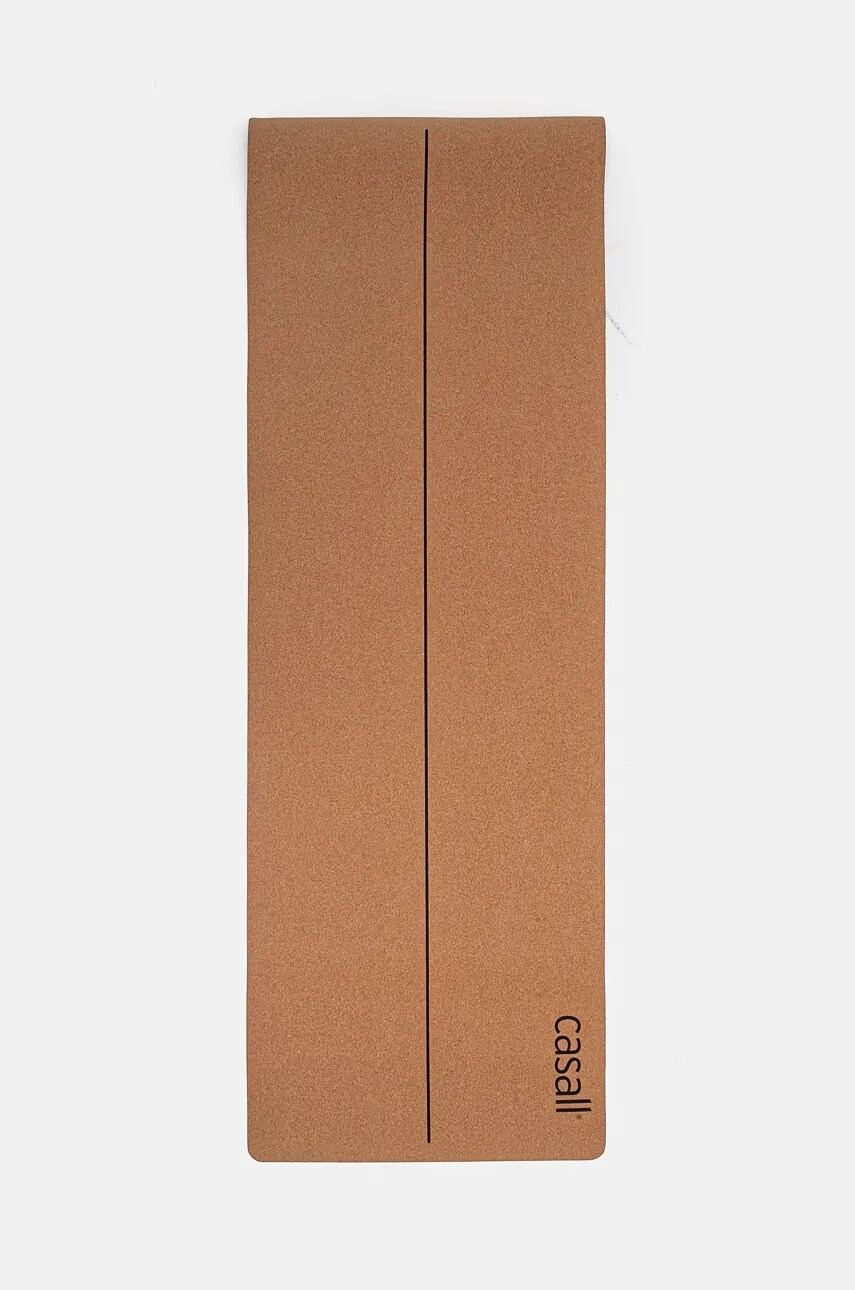 Casall saltea de yoga Natural Cork 5mm culoarea bej, 71028