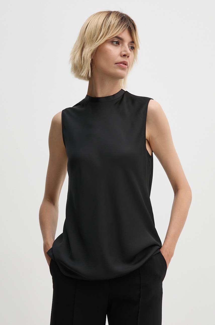 

Блуза Calvin Klein в черно с изчистен дизайн K20K207289, Черен