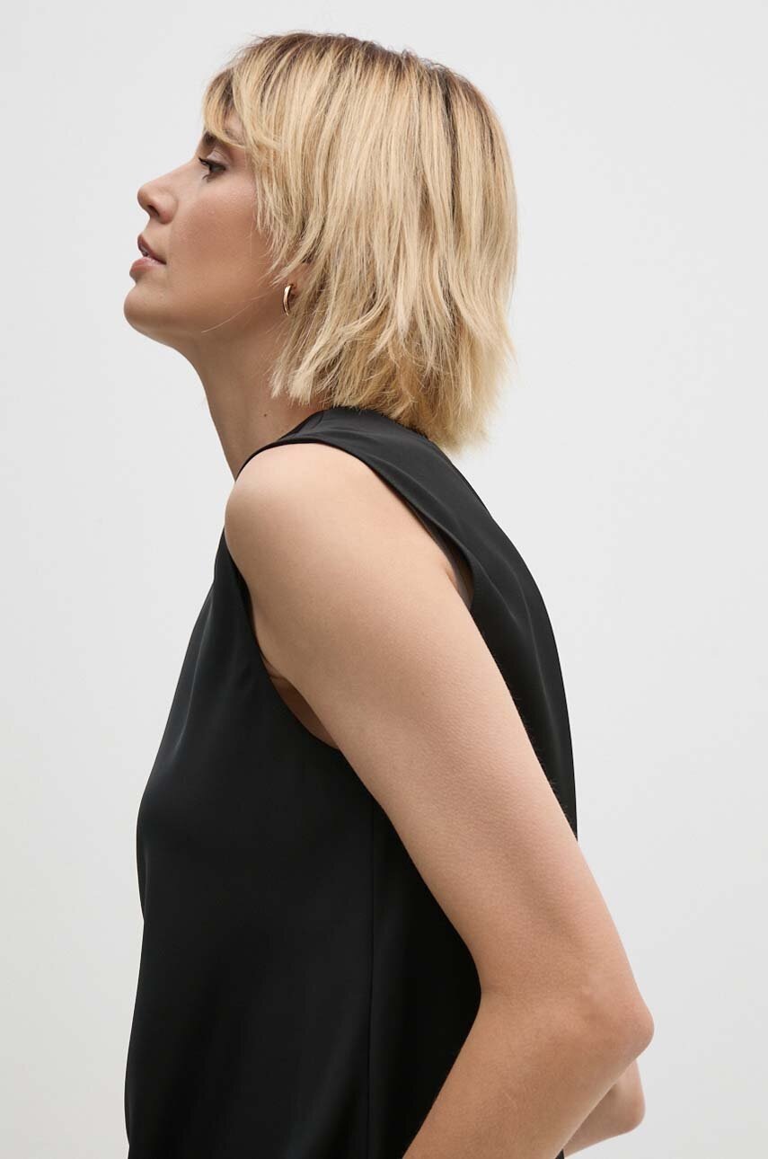 Блузка Calvin Klein жіноча колір чорний однотонна K20K207289 
