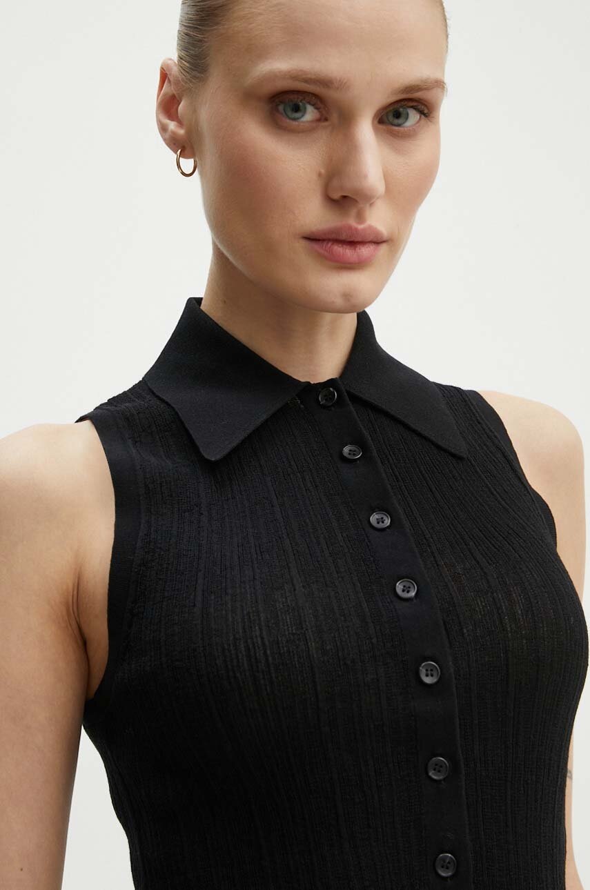 Top A.L.C. Oliver χρώμα: μαύρο, 7SWTP00578 φωτογραφία