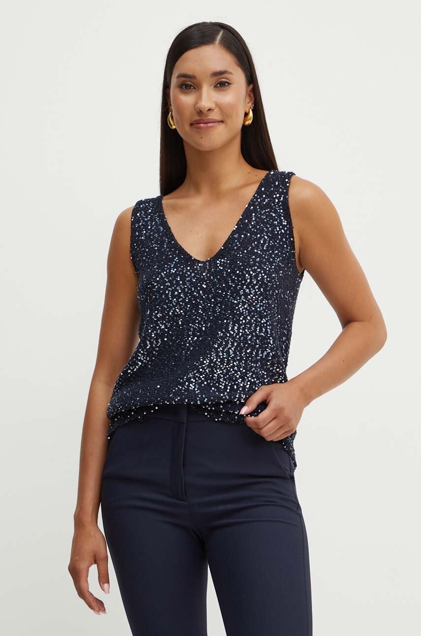 

Блуза Weekend Max Mara в тъмносиньо с десен 2425366231600, Тъмносин