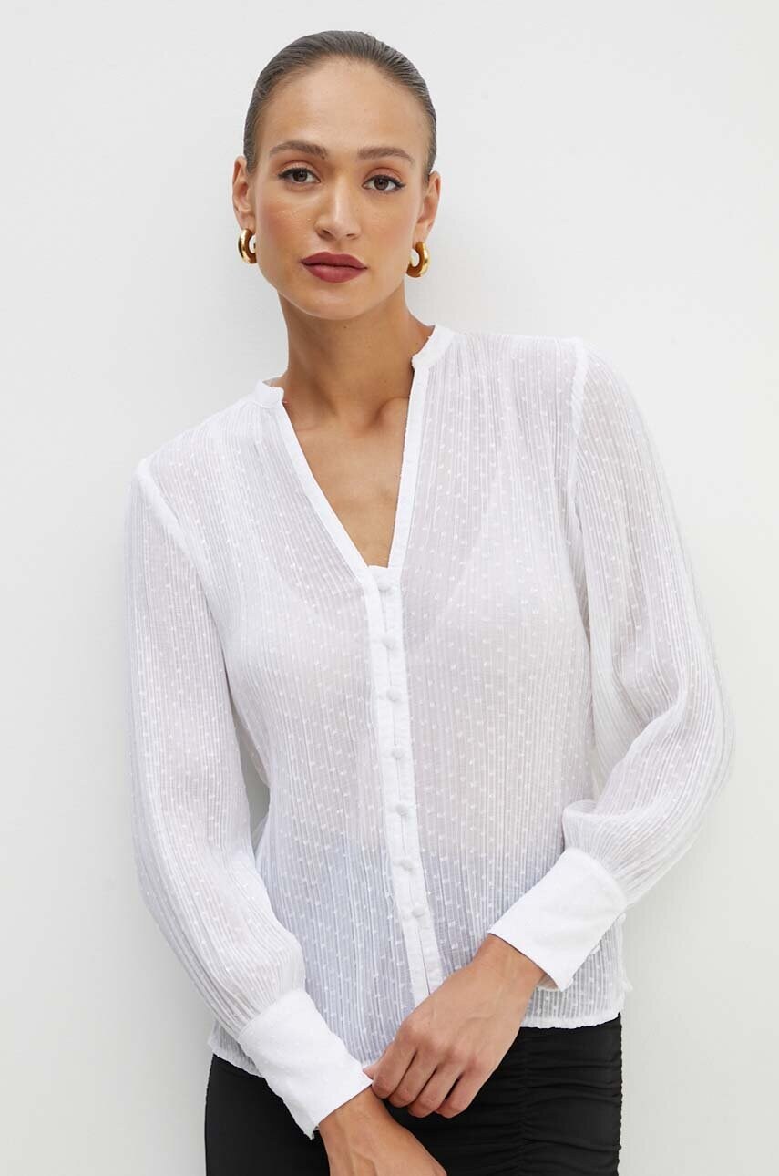 Levně Halenka Guess LISETTE dámská, bílá barva, hladká, W4YH85 WGCB0