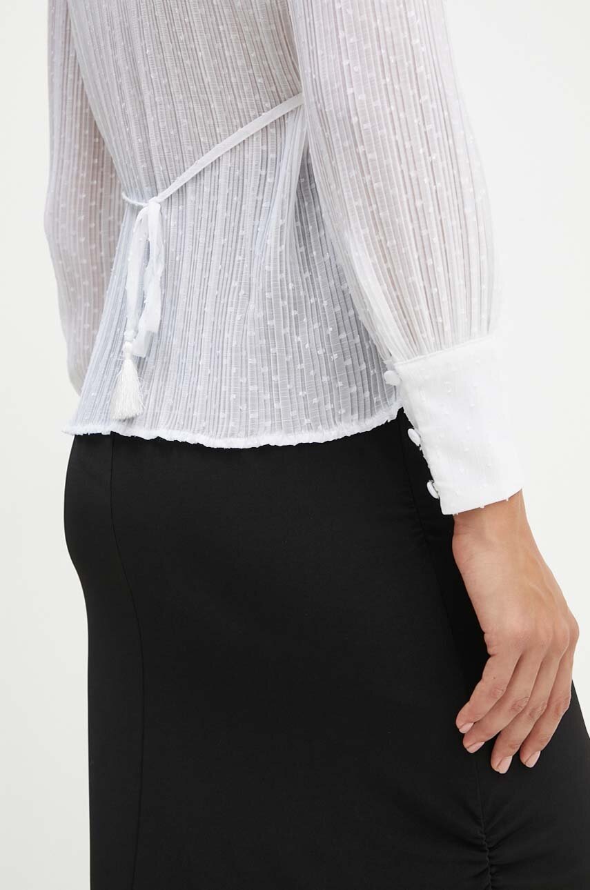 Блузка Guess LISETTE жіноча колір білий однотонна W4YH85 WGCB0 