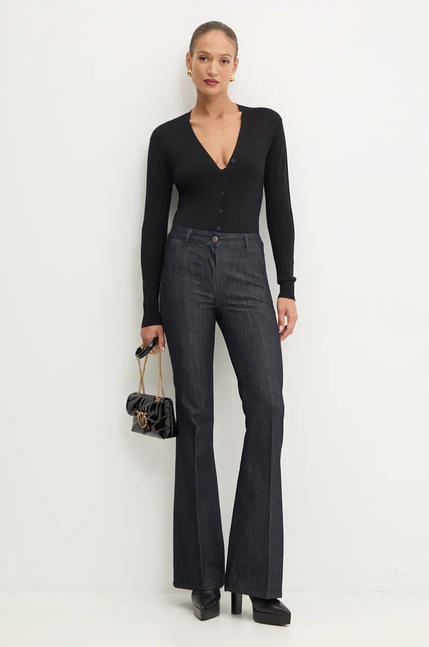 Шерстяное боди Pinko цвет чёрный 103922 A229 Шерстяное боди Pinko цвет чёрный 103922 A229