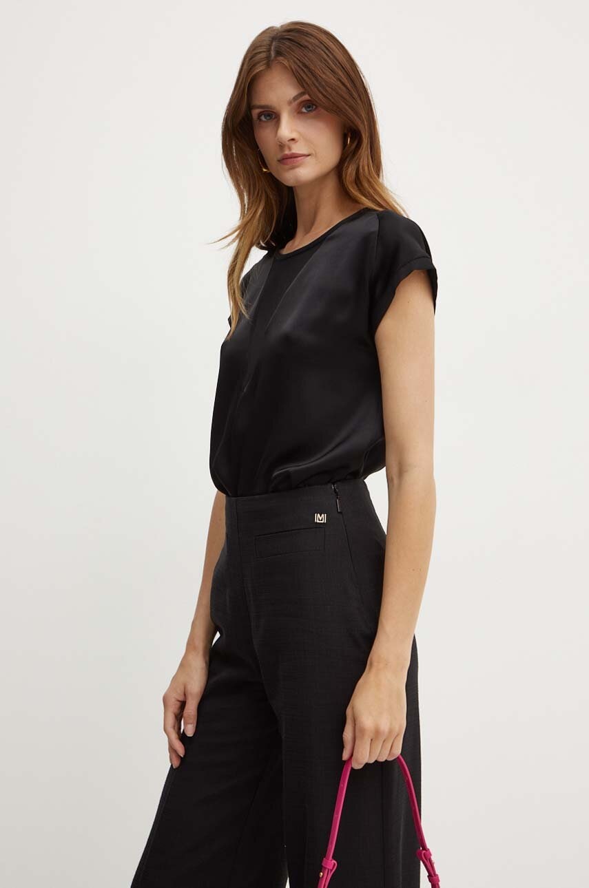 Levně Halenka Pinko dámská, černá barva, hladká, 103951 A206