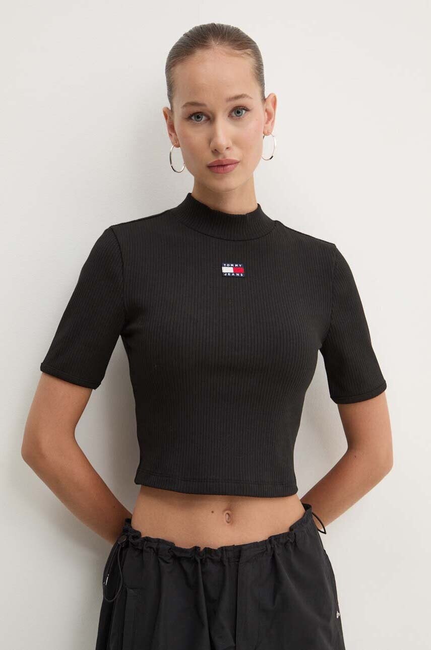 

Тениска Tommy Jeans в черно DW0DW19292, Черен