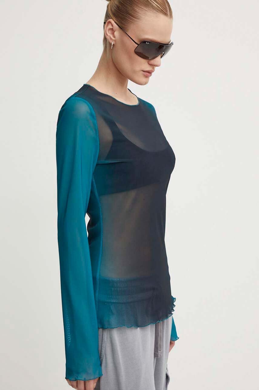 Won Hundred longsleeve culoarea turcoaz, 3057-13034 Won Hundred longsleeve culoarea turcoaz, 3057-13034