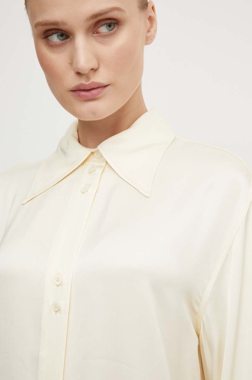 Πουκάμισο Day Birger et Mikkelsen Felix - Fluid Viscose RD χρώμα: μπεζ, DAY65243240 φωτογραφία