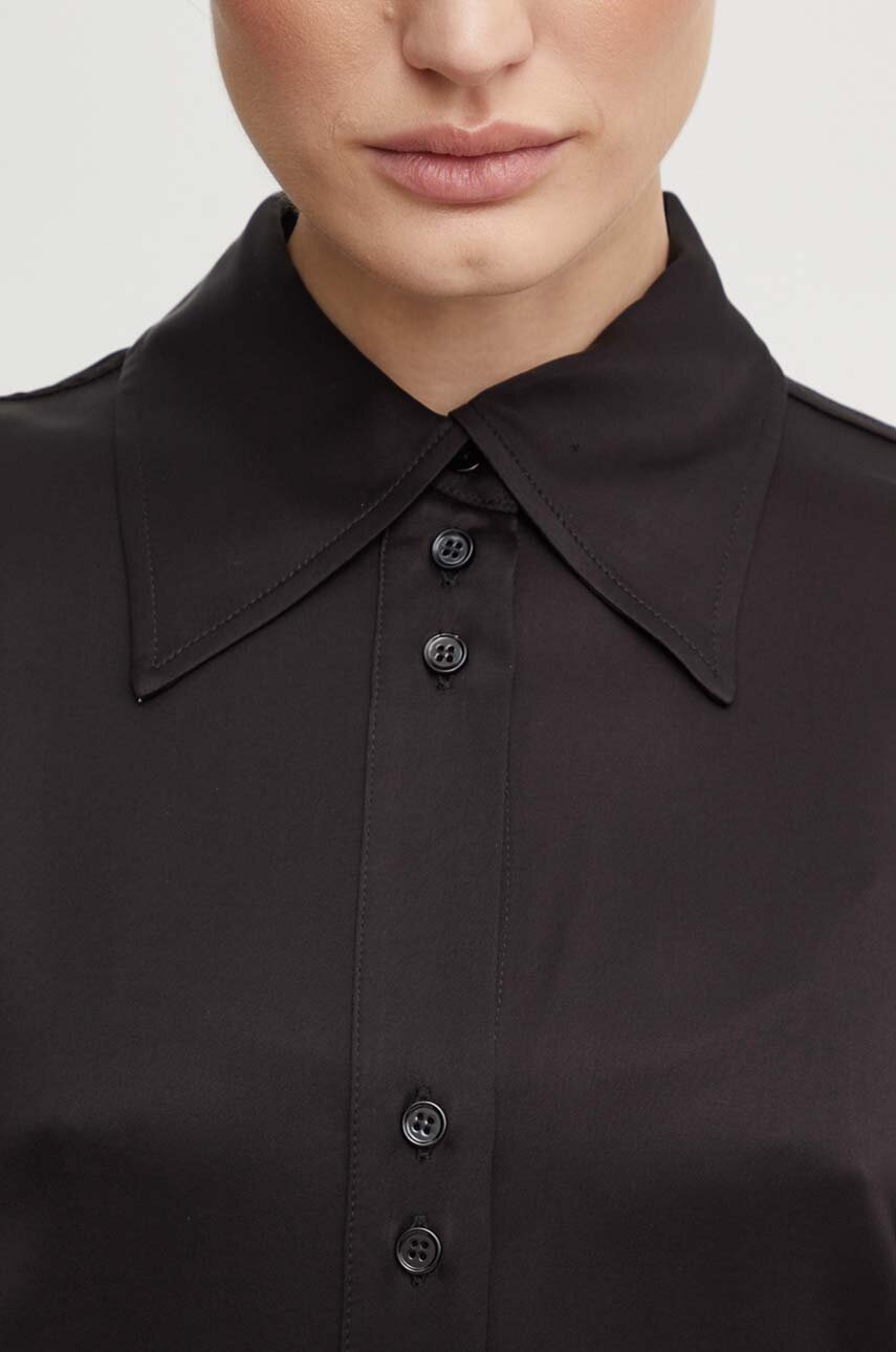 Πουκάμισο Day Birger et Mikkelsen Felix - Fluid Viscose RD χρώμα: μαύρο, DAY65243240 φωτογραφία