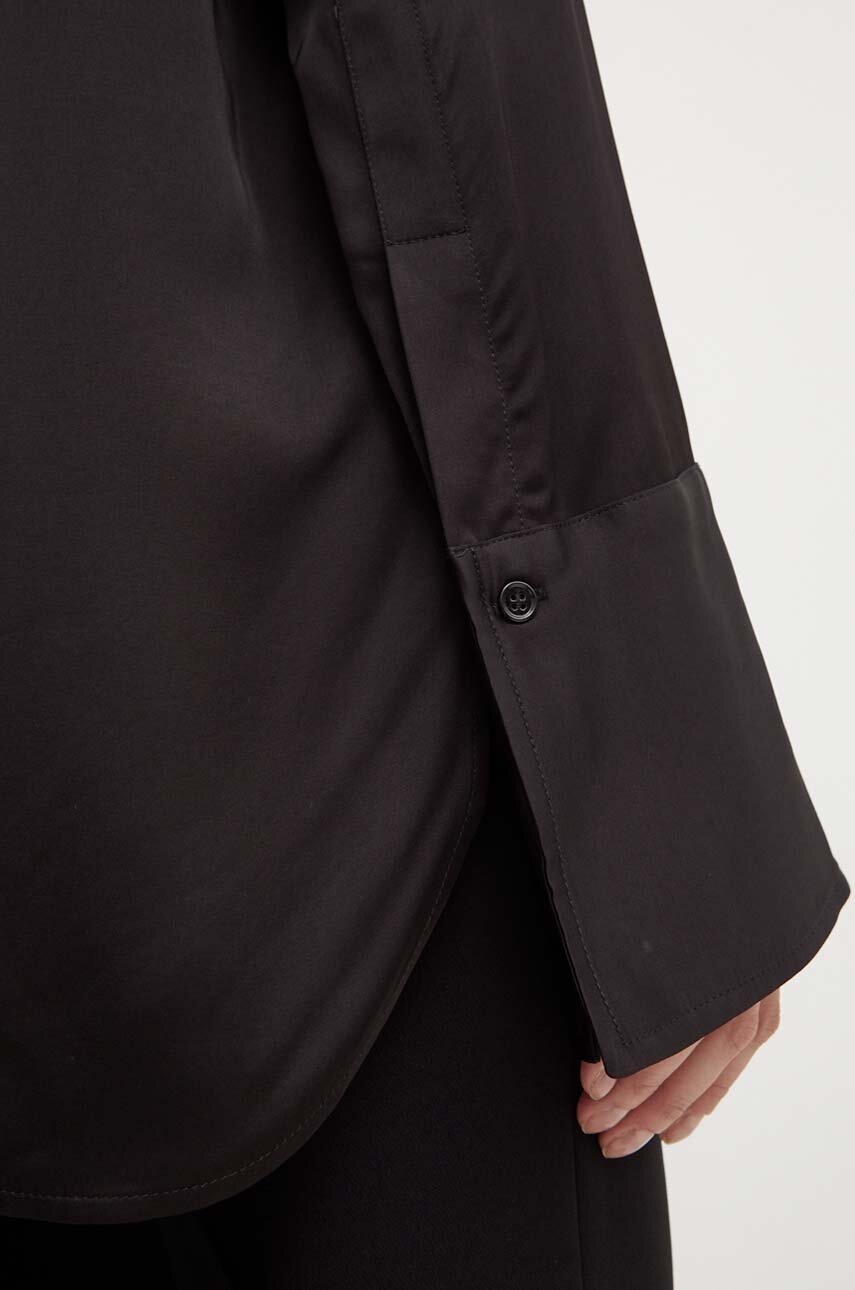 Πουκάμισο Day Birger et Mikkelsen Felix - Fluid Viscose RD χρώμα: μαύρο, DAY65243240 φωτογραφία